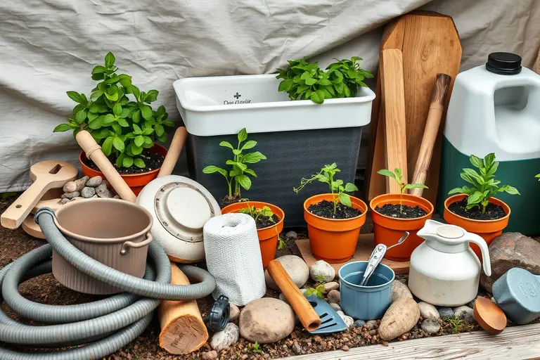 Mobile Camping-Spüle mit Wasserhahn und Becken steht auf einer Outdoor-Küche vor Zelt und Wohnmobil